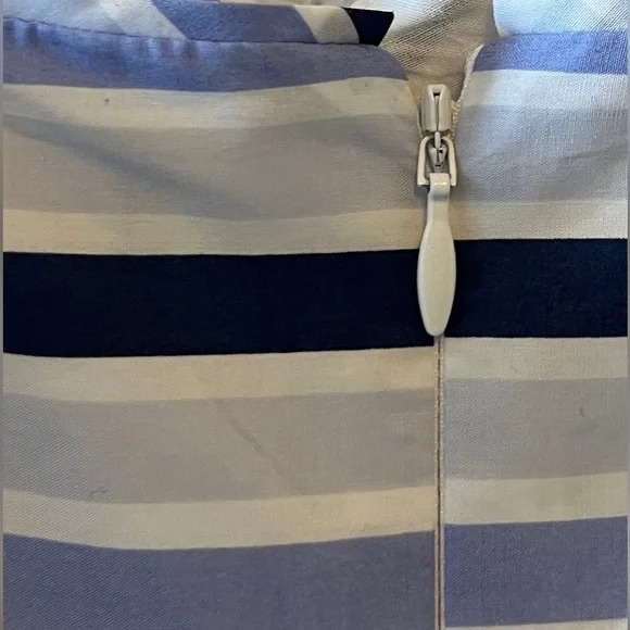 J. CREW Shirting Stripe Tiered Maxi Dress Size 6 Spaghetti Straps 100# Cotton - Picture 10 of 16